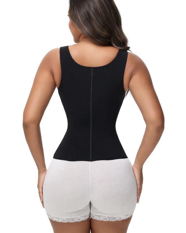 Sculpza® Latex Waist Shaping Vest with Reinforced Structure and Built-in Bra